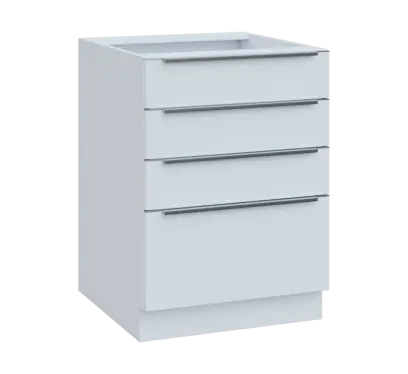 SIS - 6Z41 spodní skříňka, 4-zásuvková, 870x600x600, bílá